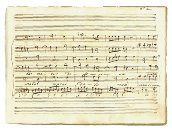 manuscrit Stabat Mater Pergolesi