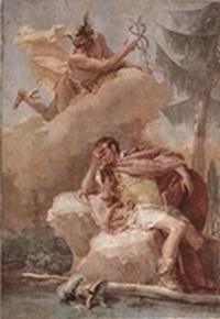 Mercure apparaissant à Enée, Giovanni Battista Tiepolo 1757