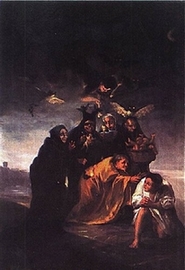 incantation des sorcières, Goya
